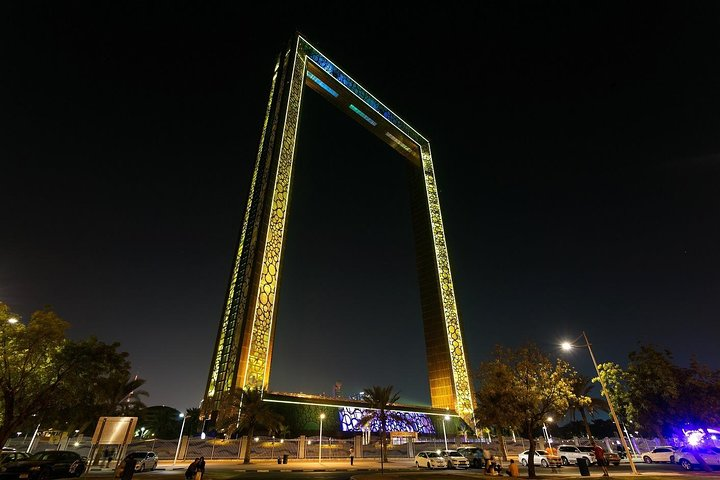 Experience the stunning blend of modern architecture and rich history in Dubai where the iconic Dubai Frame illuminates the skyline inviting exploration and wonder at every turn.